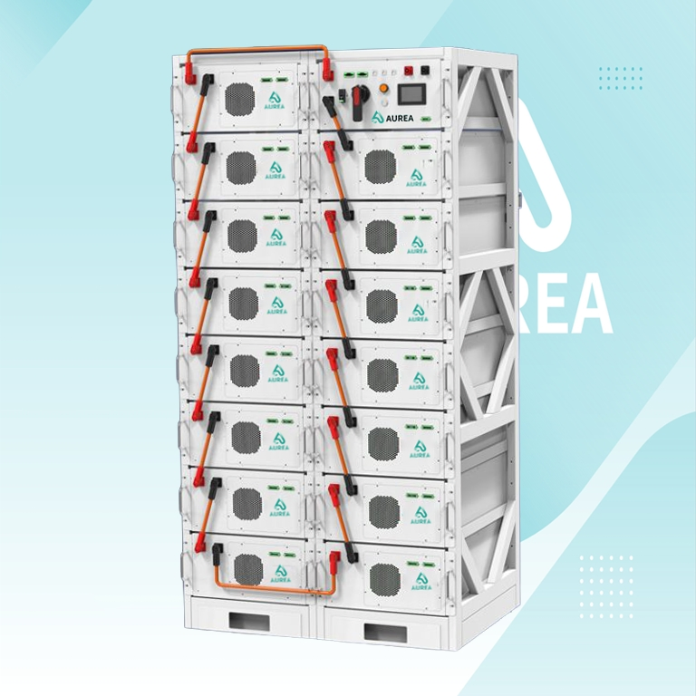 Conjunto Completo Aurea 500kw 700kw 800kw Estación Solar Industrial fuera de la Red Sistema Híbrido de Almacenamiento de Energía Solar Respaldo de Energía de Emergencia para Granja Minera Parque Comercial