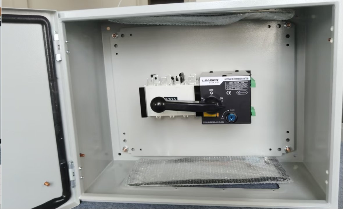 4p ATS 630A Interruptor de Transferencia Automático de Doble Potencia Inteligente para Protección contra Incendios de Generador