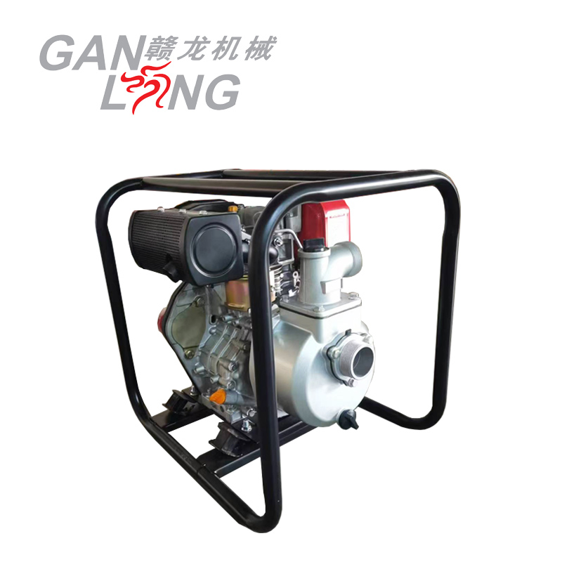 4 Pulgada 6 Pulgada 5HP Conjunto de Bomba de Agua Portátil de Motor Diesel, 10 HP Bomba de Agua Móvil para Riego Agrícola