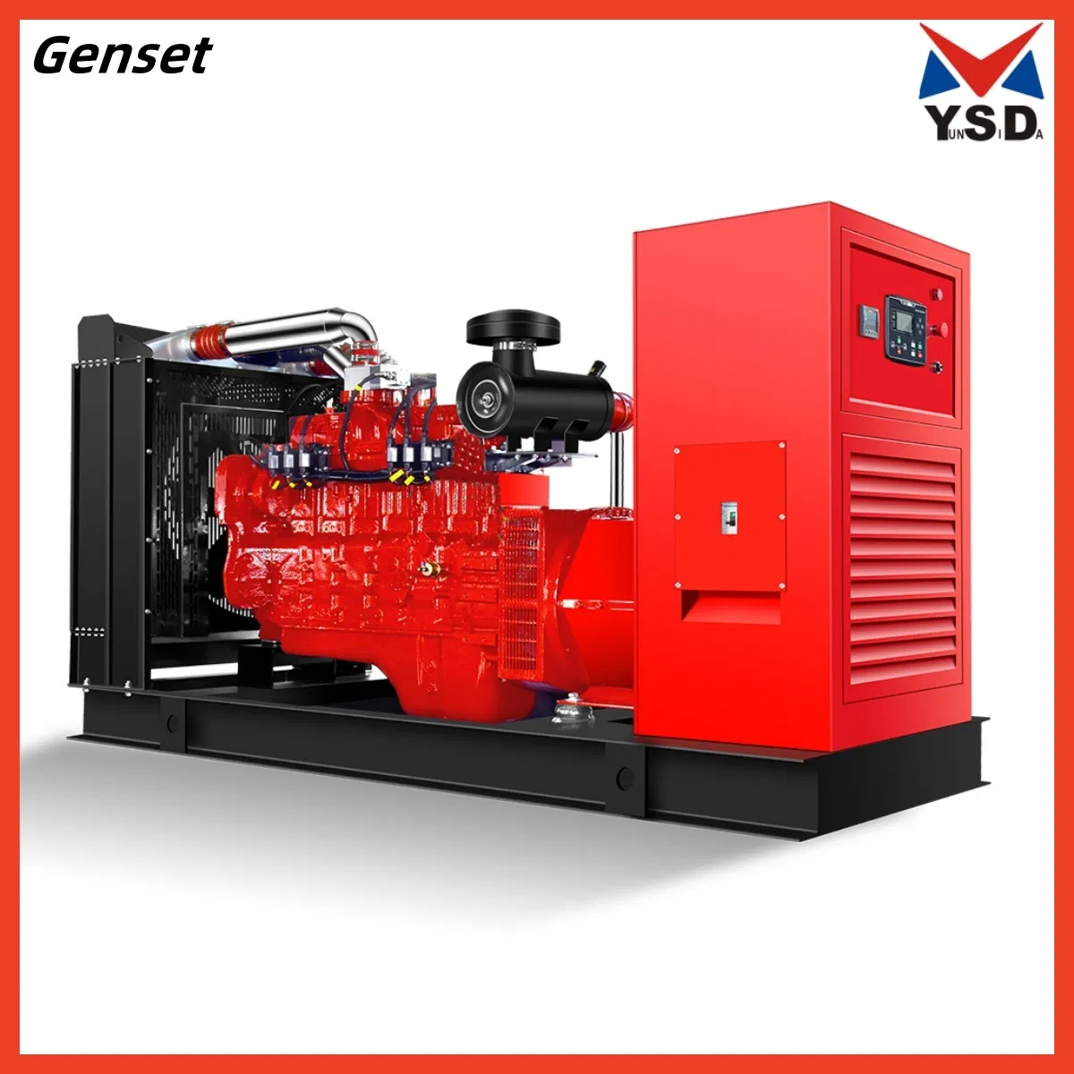 50Hz 1500rpm Planta de energía de pistón de gas diésel de doble combustible, hidrógeno, biomasa, biogás, generador de gas Ysd de alto rendimiento para energía eficiente