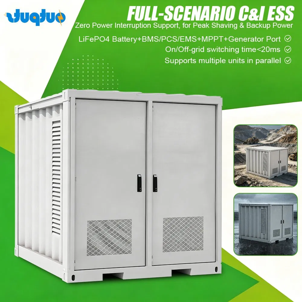 Industrial y Comercial Ess 522kwh 250kw Sistema de Almacenamiento de Litio en Contenedores OEM Personalizable para Afeitado de Picos y Energía de Respaldo