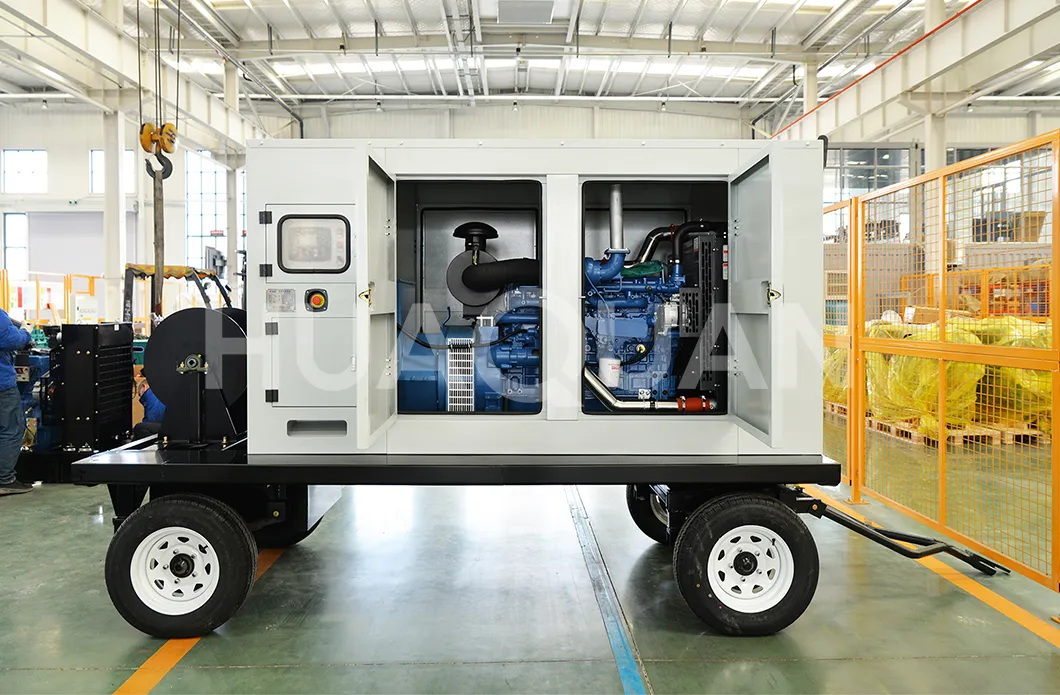 Generador Diesel Móvil 160kVA 125kw Grupo Electrógeno Silencioso Remolcable