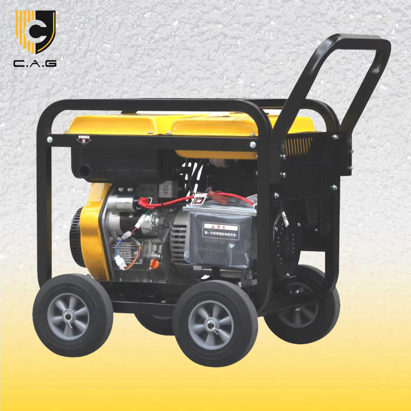 10kw 12kVA 9000/9500/10000W Pequeño Generador Eléctrico Diésel Portátil Silencioso de Marco Abierto Alimentado por 762cc Motor de 1105 Cilindro Único Enfriado por Aire con ATS