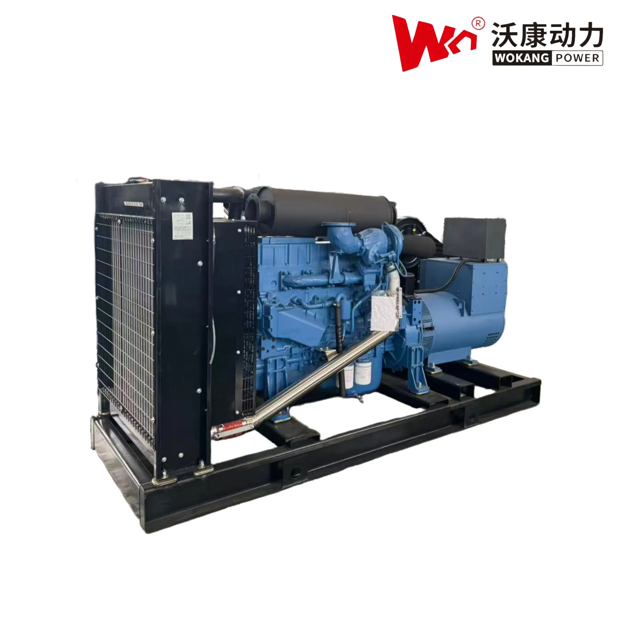 Generador de potencia diésel Prime 200kw con motor Yuchai Yc6MK350L-D20 generador sin escobillas de cobre completo Marathon ensamblaje de Wokang para uso de emergencia