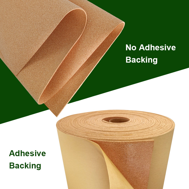 with/Without Self-Adhesive 2mm 1.22m Custom Bulletin Board Soft Eco Friendly Cork Roll