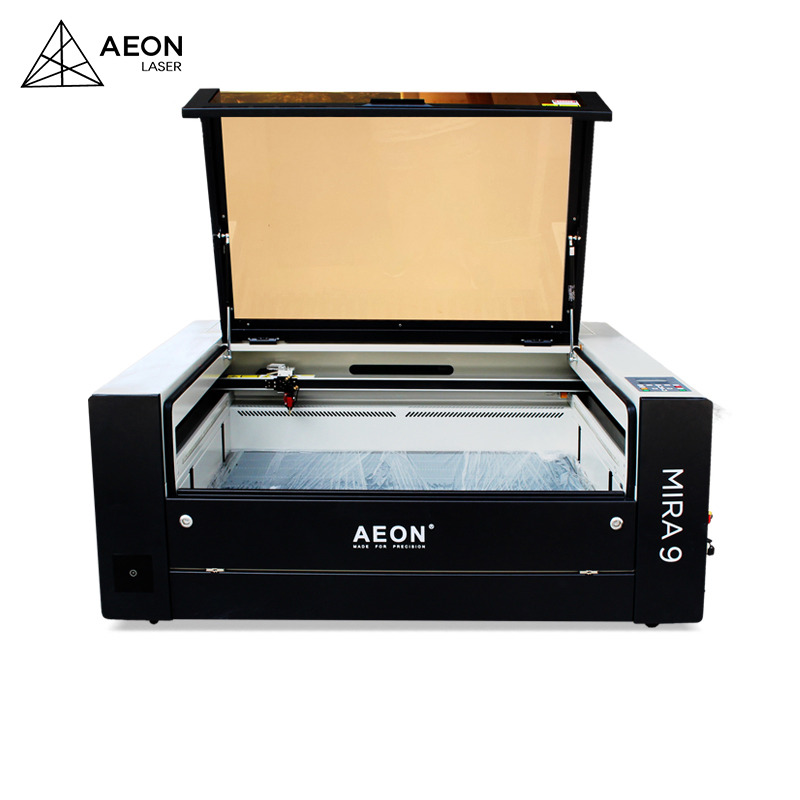 Aeon Mira 900*600mm CO2 Wood Laser Cutter for Fabric/Textile/Woven Labels/Paper/Wood/Stone/Acrylic/Leather/Glass/Marble (All In One Design)