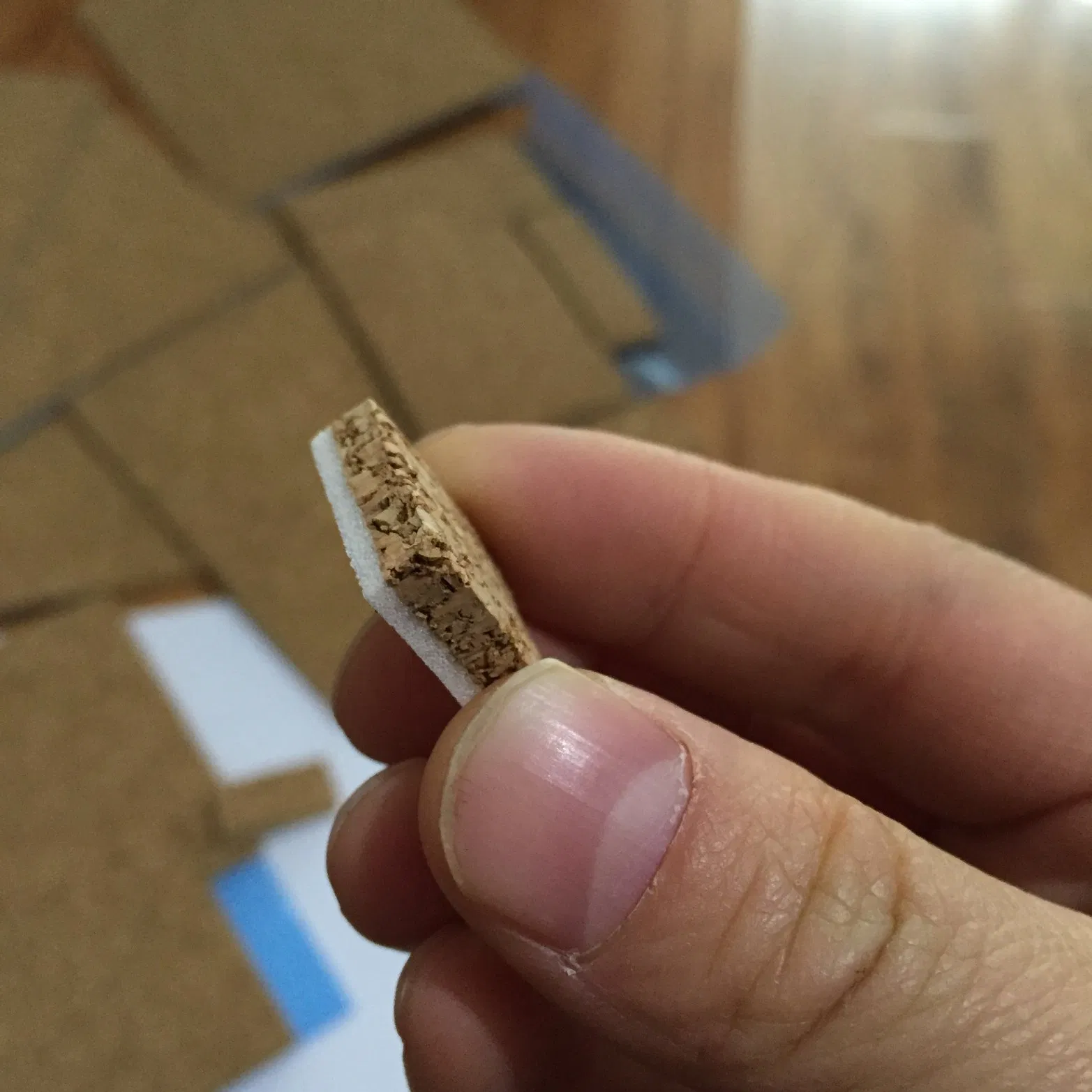 Self-Adhesive Square Cork Spacers Protect Used Glass Moving Cork Pad