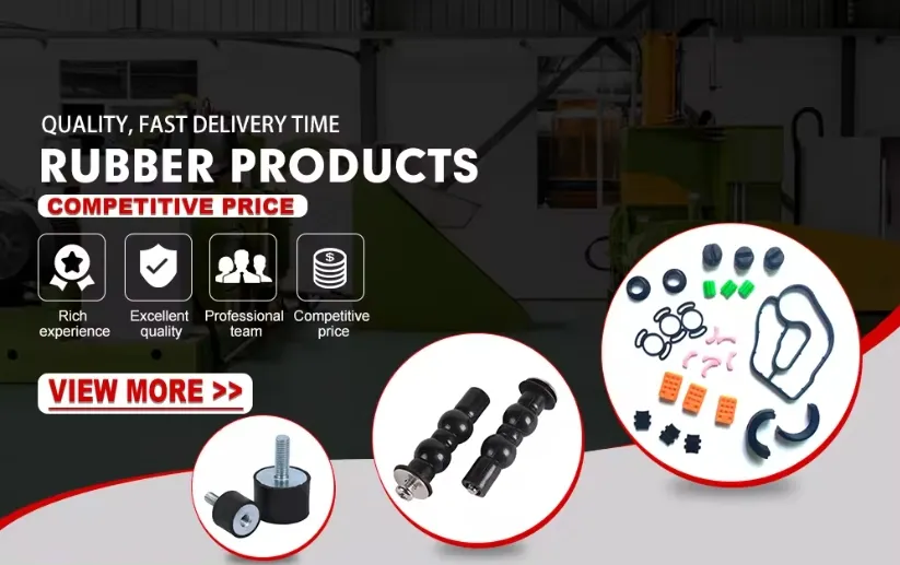 Black Double Hole Rubber Pad Anti-Slip Shock Absorption Shim