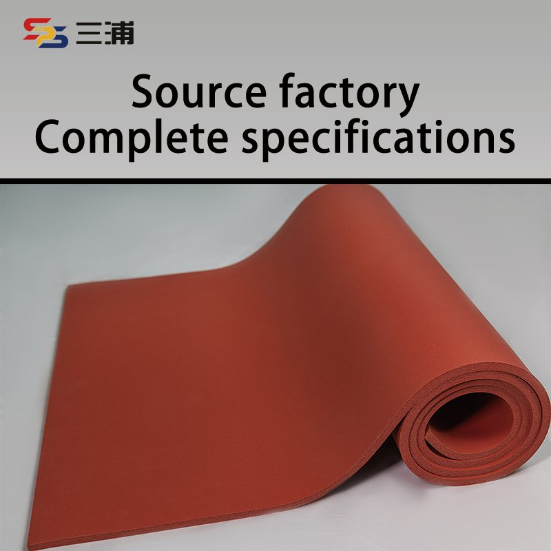 Silicone Rubber Sponge Foamed Sheet Pad Rolls for Shock Absorption and Buffering