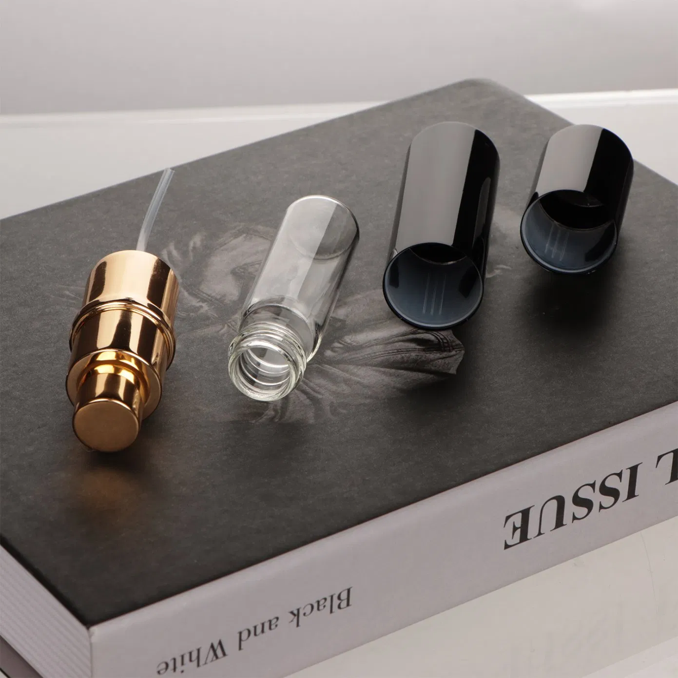 10ml Aluminum Glass Sprayer Bottle with Custom Logo Black/Golden/Silver Cap for Perfume Packaged in Carton MOQ 100PCS