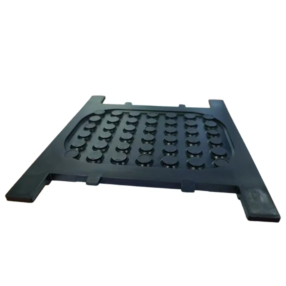 Wholesale High-Density Shock Absorption Noise Abatement Elastic Dark Black Polyurethane Rubber Rail Pad Railroad Spacer