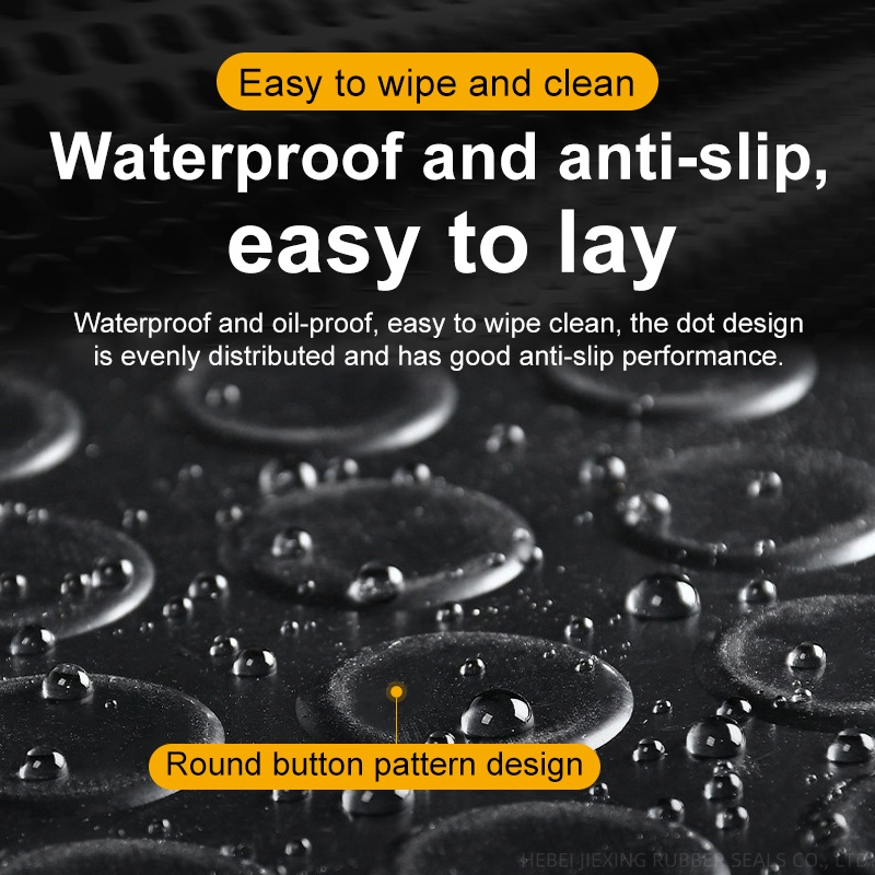 Non-Slip Patterned Plate Outdoor Shock Absorption Willow Leaf Rubber Pads