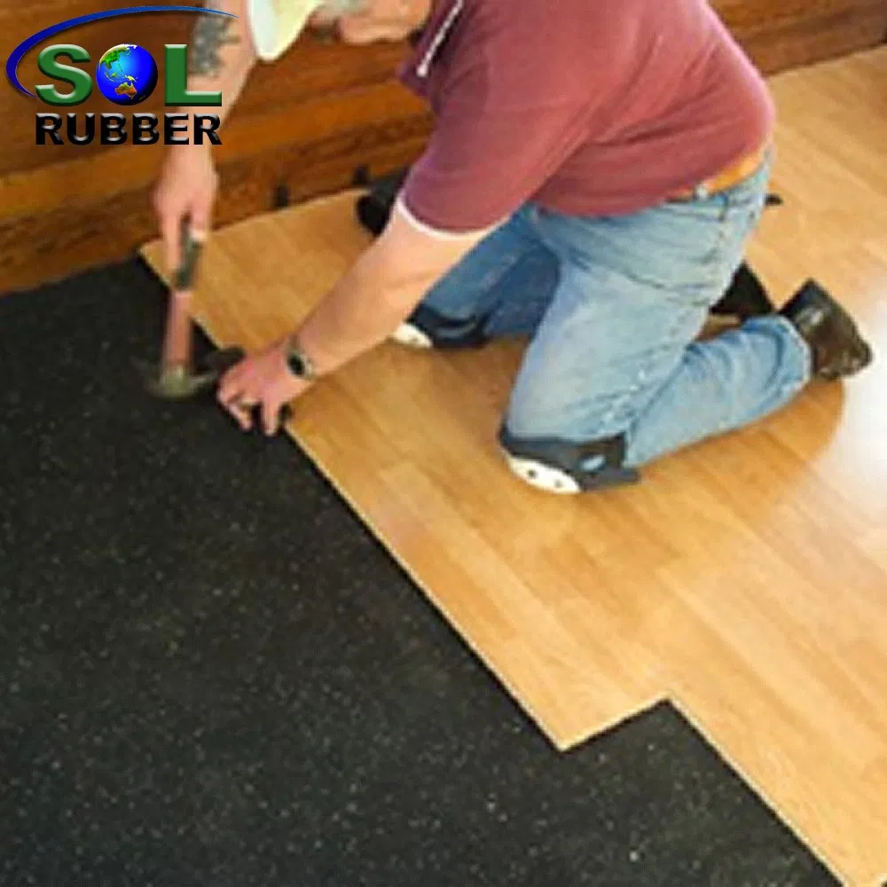 Soundproof Shock Absorption Rubber Floor for Acoustic Floor Underlay