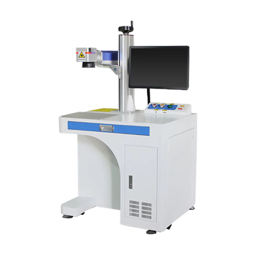 30W/50W Fiber Laser Marking Machine for Metal Leather &amp; Acrylic Air Cooled Supports Ai Dxf Dst Home Use