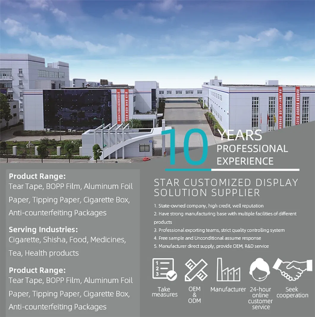 52mm Tipping Paper Roll Yellow Cork Customize Tip Paper