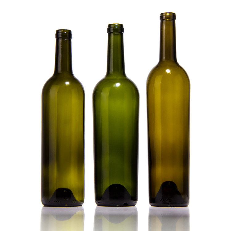 750ml 1000ml Glass Empty Bordeaux White and Red Wine Bottle