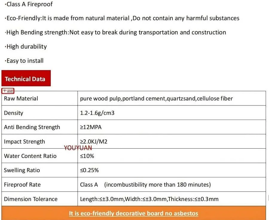 Exterior Groove Fibre Cement Flooring Sheet
