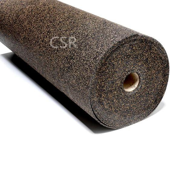 500 700kg/M3 Waterproof Eco Cork Rubber Underlayment Natural Rubber Underlay Floor Mat for Hotel Building Soundproof Material