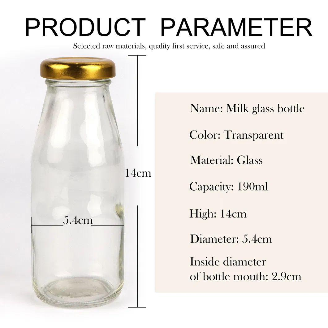 French Square Glass Bottles