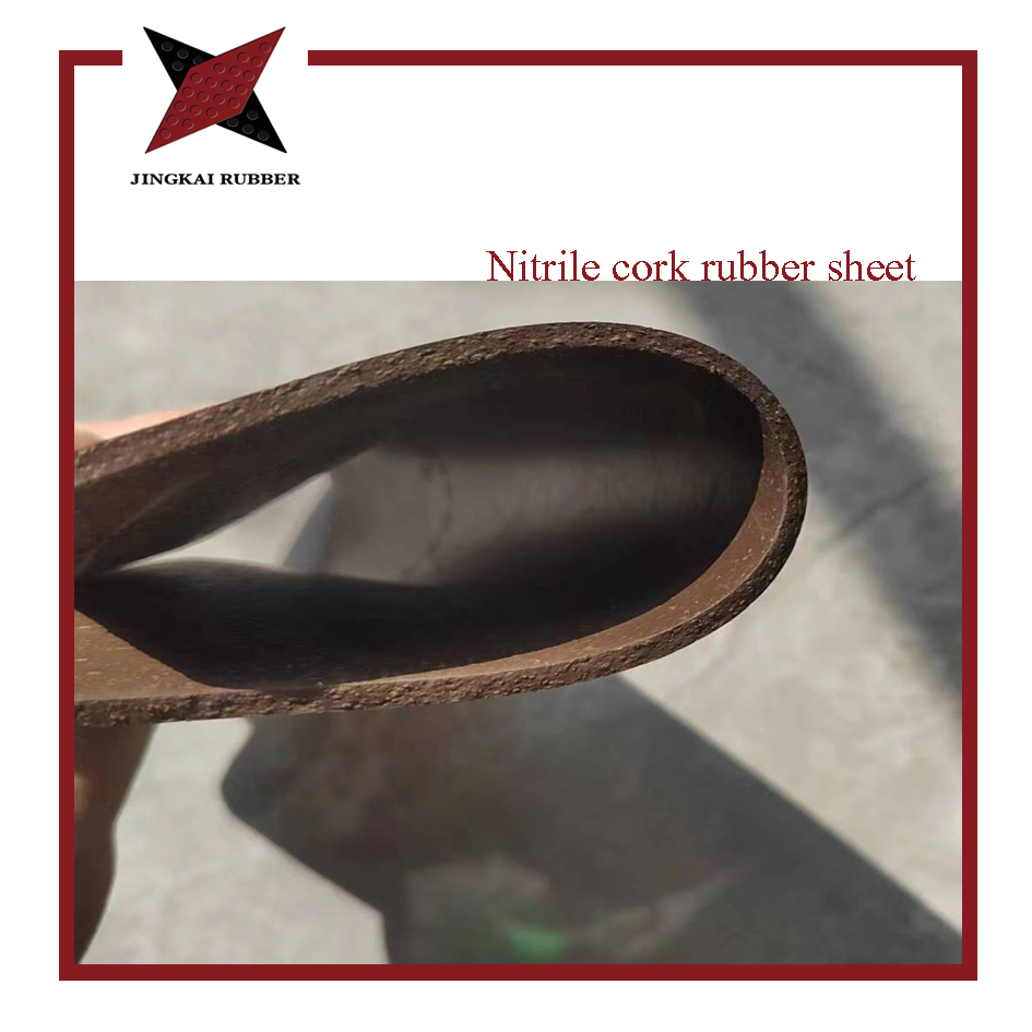Wood Powder Rubber Oil Resistant and Shockproof Sealed Nitrile Cork Rubber Sheet