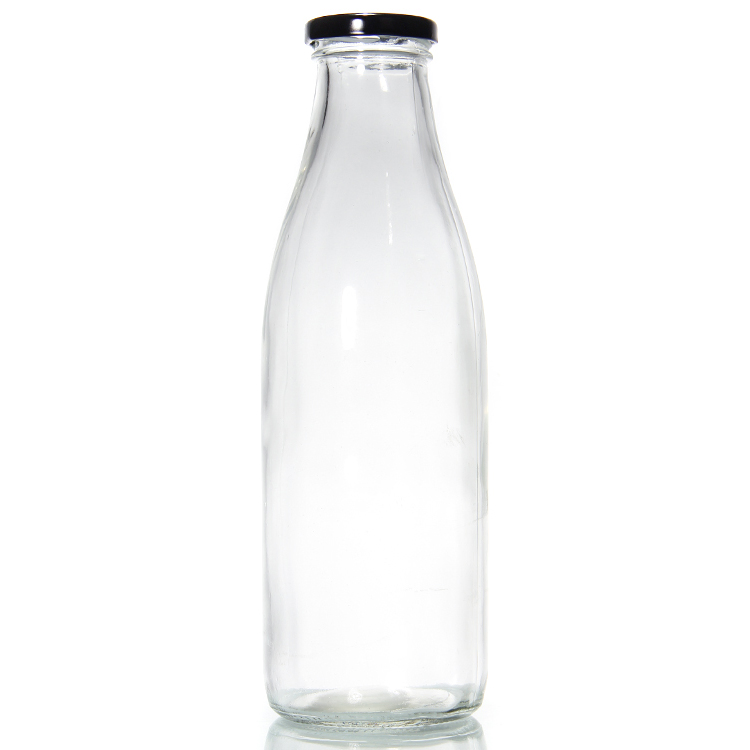 Quick Delivery Empty 1 Liter Glass Takeaway Milk Bottles for Sauce