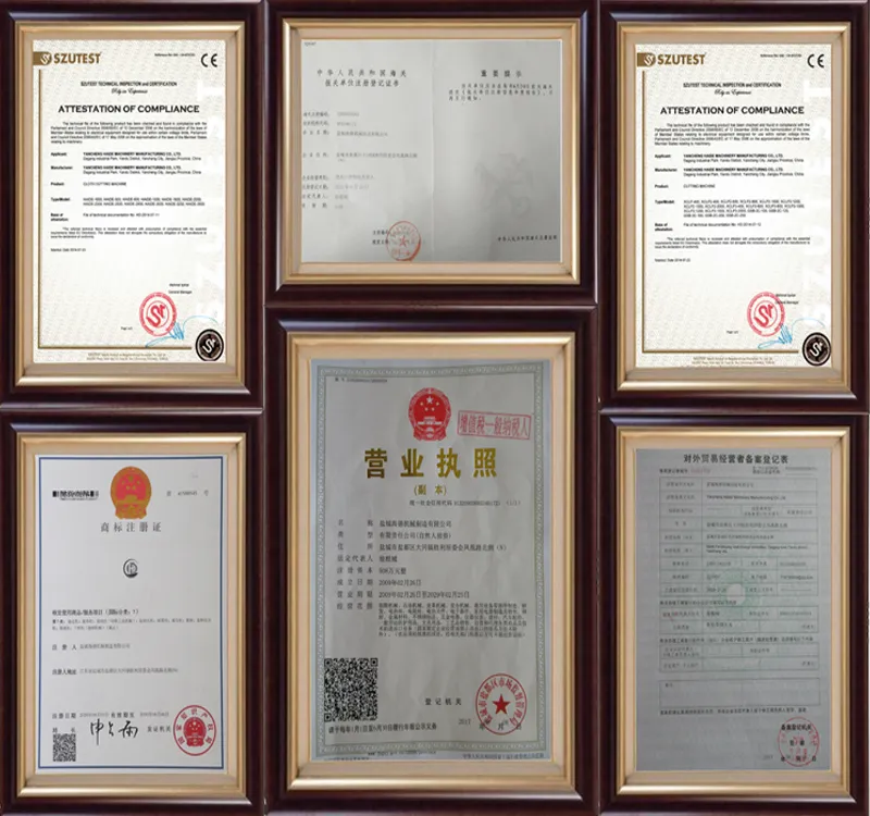 Certificates