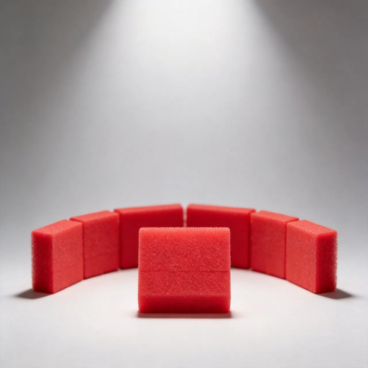 Durable 18X18mm Red PVC Pads for Glass Shipping Protection