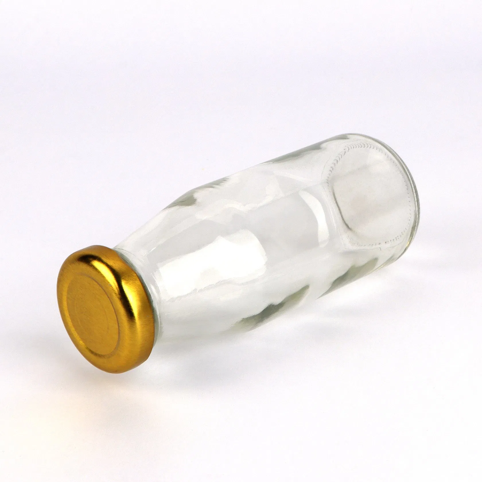 Wholesale 1000ml 500ml 400ml 250ml 200ml French Square Glass Beverage Bottles with Plastic Lid for Fruit Juice Milk