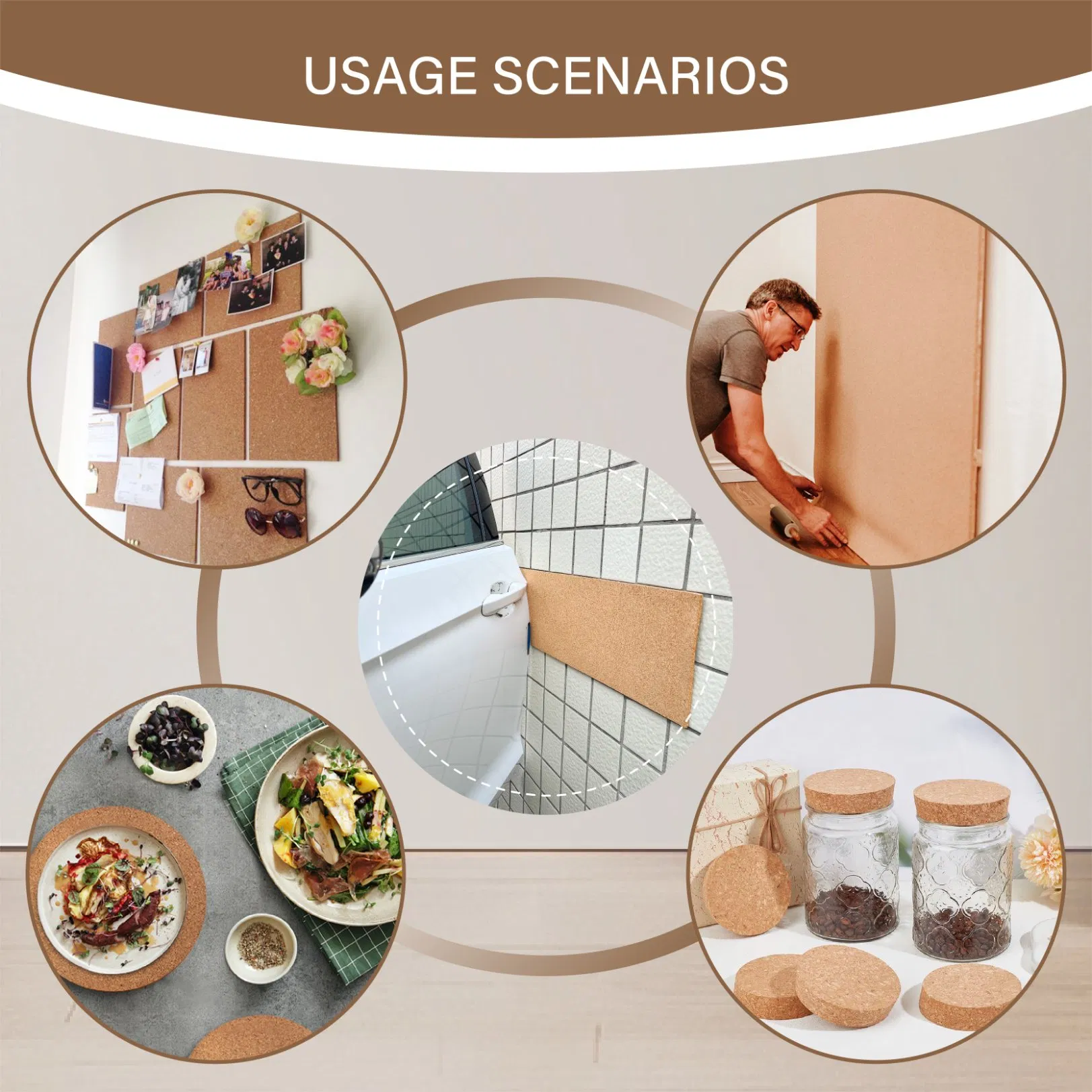 Cork Board Roll for Office, Home, School