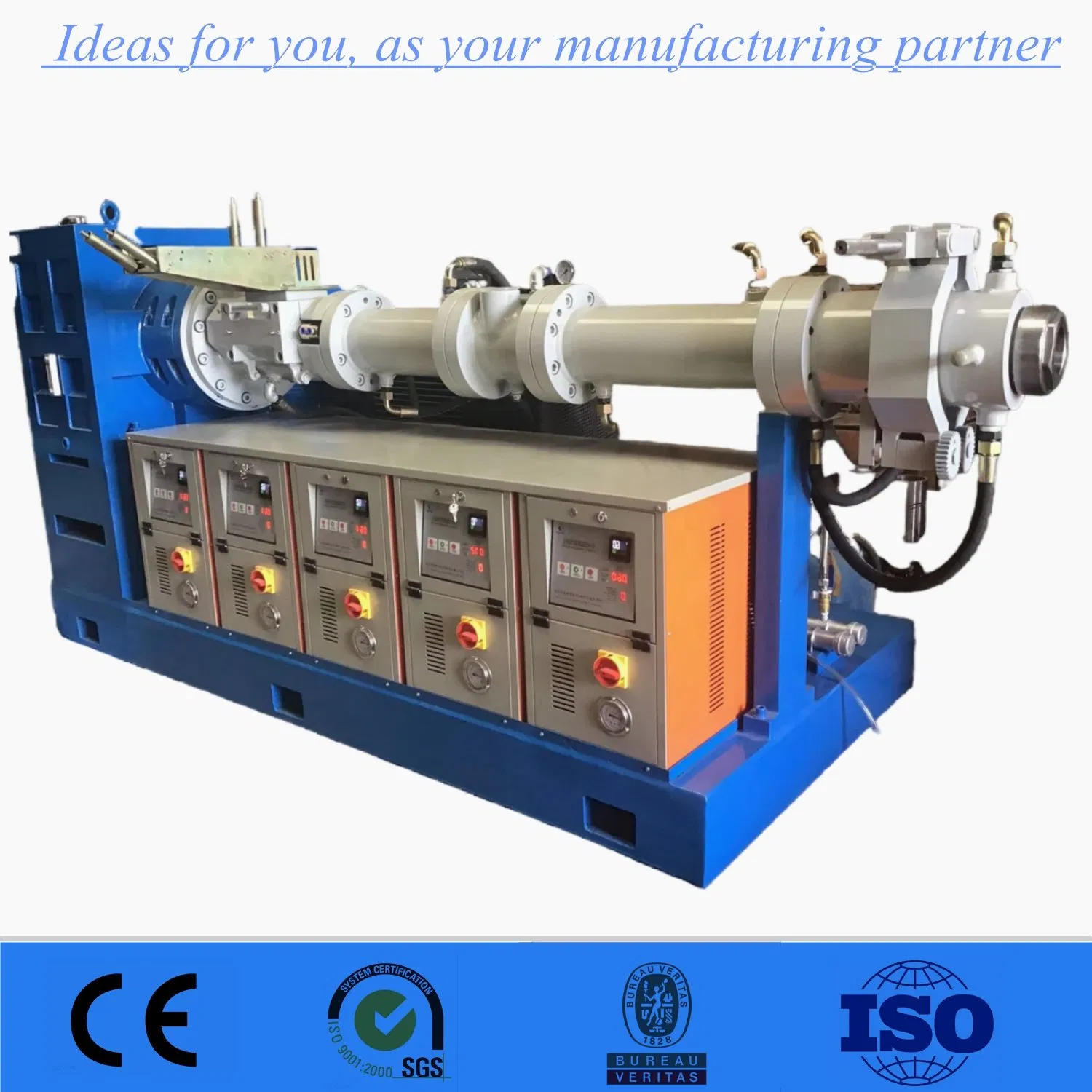 Precision Cold Feed Rubber Extruder Machine with Pin-Barrel Design