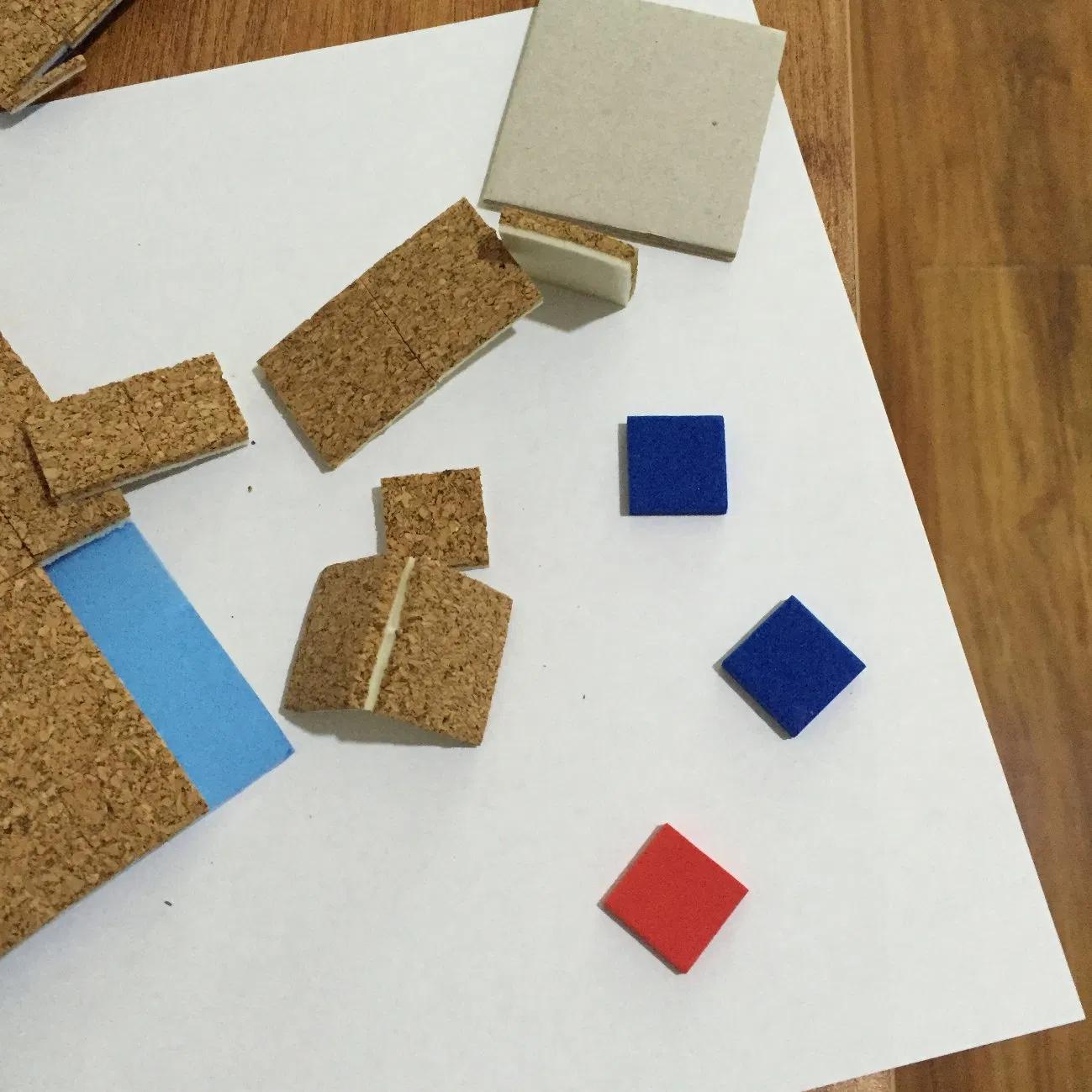 for Glass Protection Cork Pads Transportation Spacer with PVC Foam/Glue