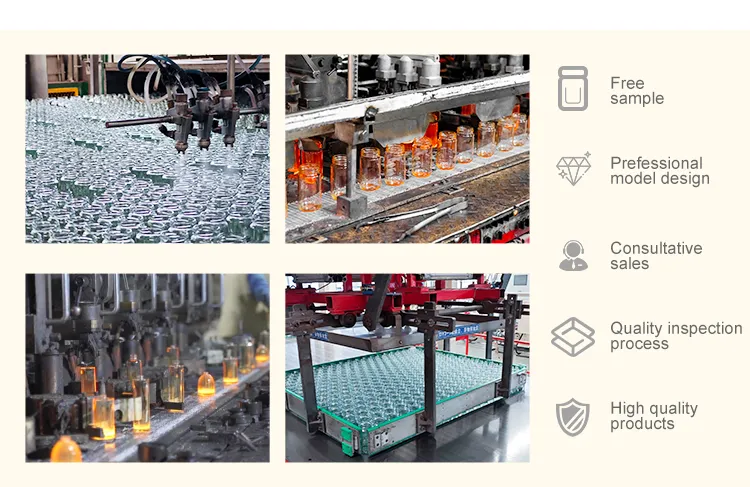 Glass Storage Jar 100ml Small Sealed Container