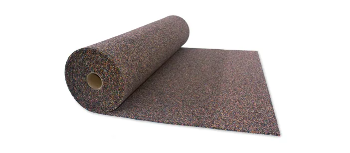 Mixed color rubber foam