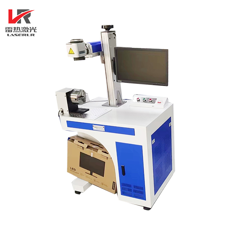 Desktop Cabinet Type 20W 30W 100W CO2 Online High Speed Metal Fiber Laser Marking Machine