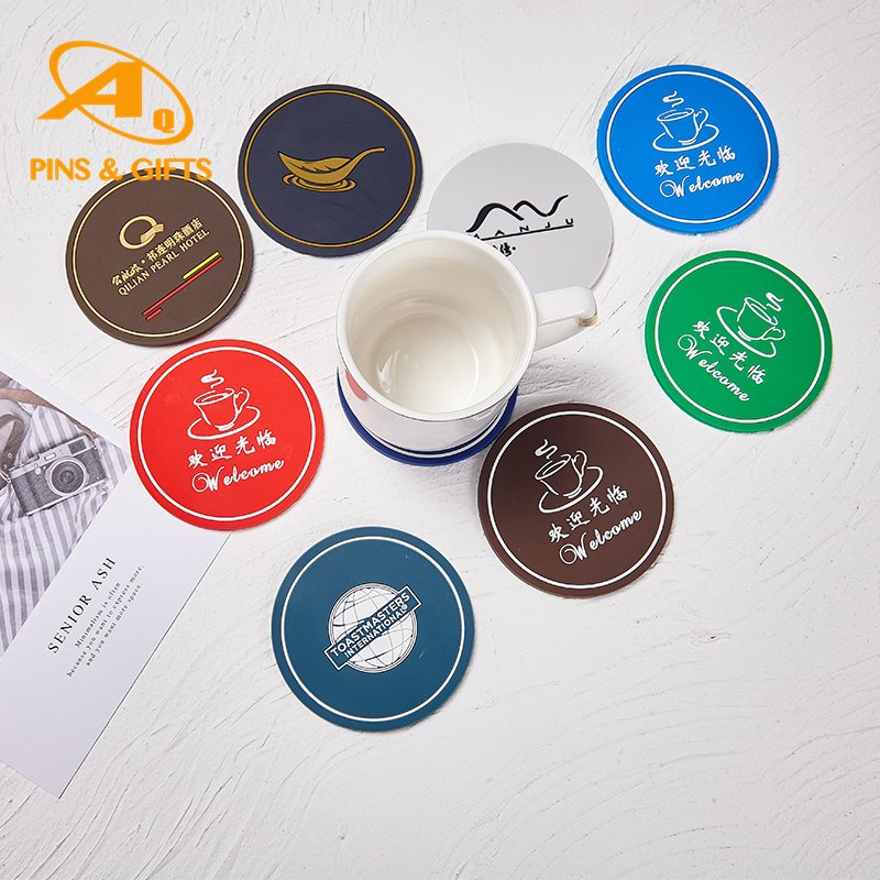 Eco-Friendly Customized Design Soft Cup Mat Placemat Silicone Custom PVC Rubber Coaster Glasscoaster Bar Runner Promotional (Promotion) Gift