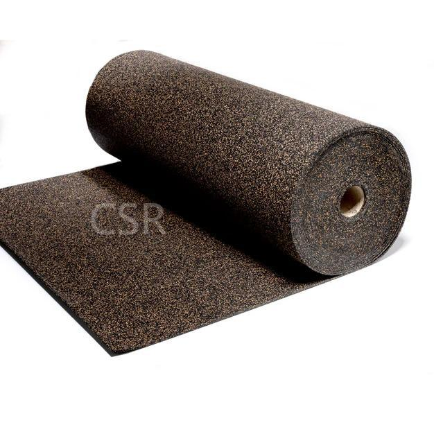 Rubber Cork Roll Underlayment Soundproof Floor Pad Under Roofing Underlay for Tiles for Home Office Hotel KTV Building Constraction