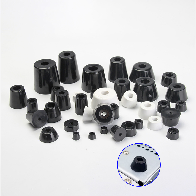 Round Rubber Foot Pad Furniture Table and Chair Chassis Instrument Heightening Machine Foot Anti-Slip Shock Absorption Pad