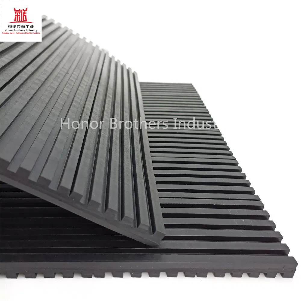 Industrial High-Density Flooring Mat, Non-Slip Shock Absorption Rubber Anti-Vibration Pad