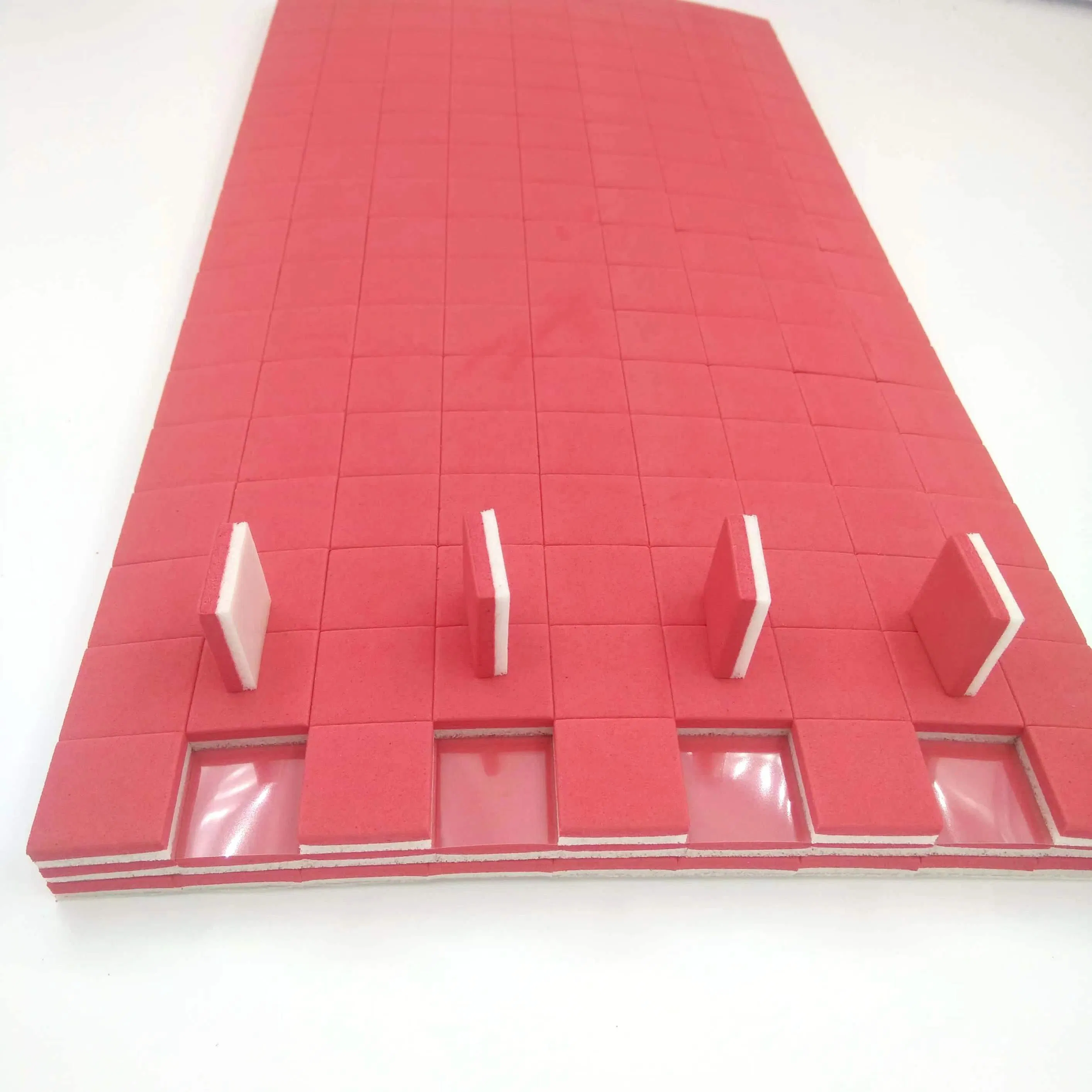 Rolls Red EVA Rubber Adhesive Foam Glass Edge Protection Shipping Separator Pads