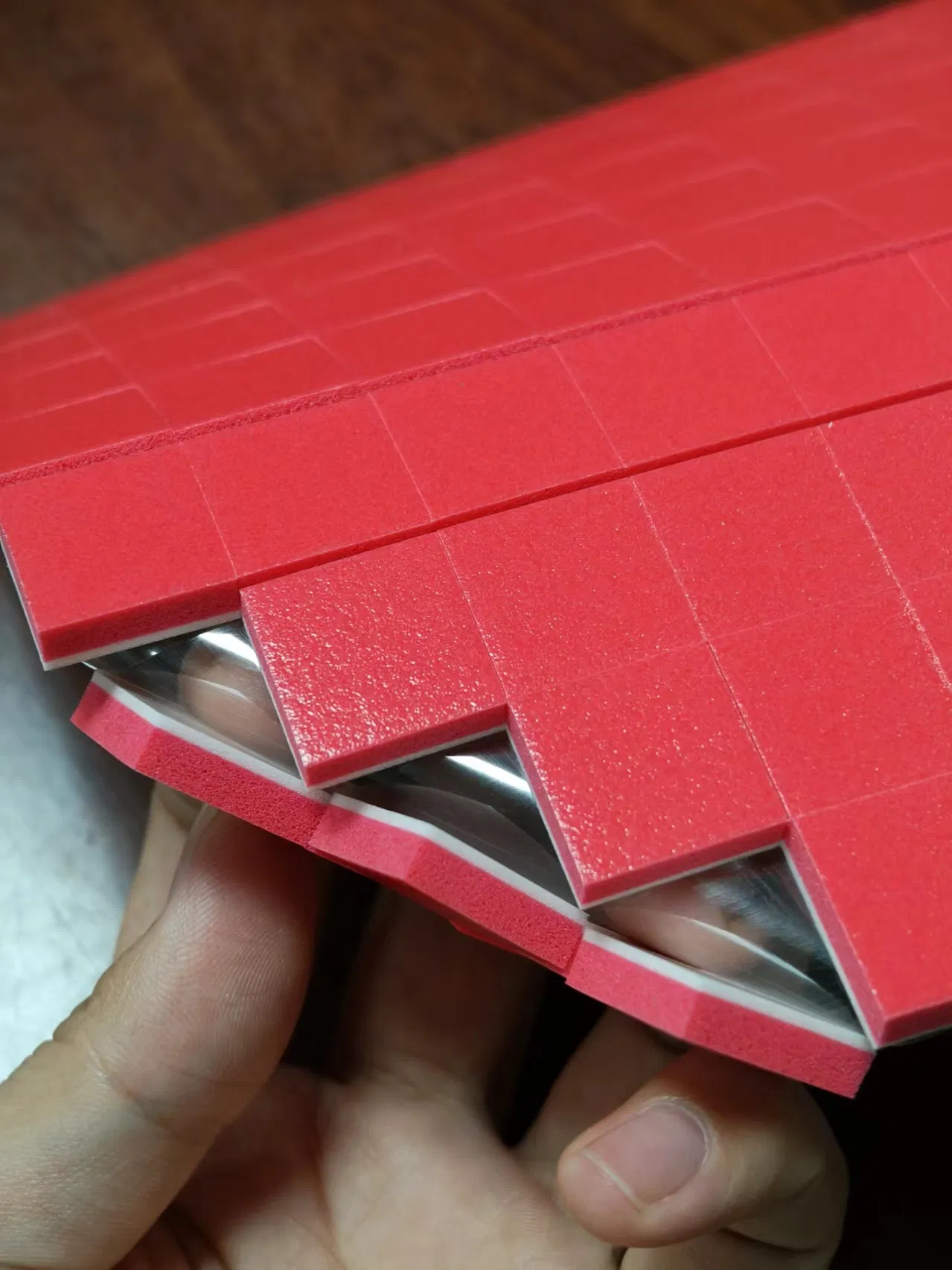 Rolls Red EVA Rubber Adhesive Foam Glass Edge Protection Shipping Separator Pads