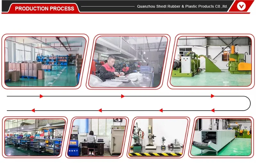 Black Double Hole Rubber Pad Anti-Slip Shock Absorption Shim