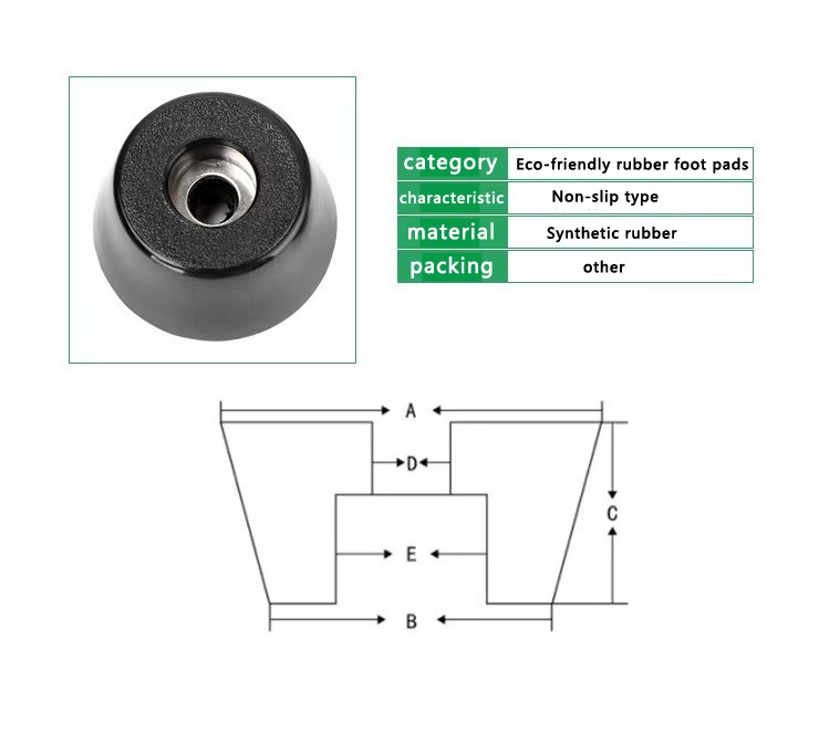 Environmental Protection Shock Absorption Rubber Machine Foot Pad