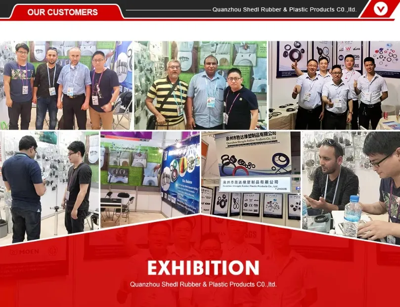 Black Double Hole Rubber Pad Anti-Slip Shock Absorption Shim