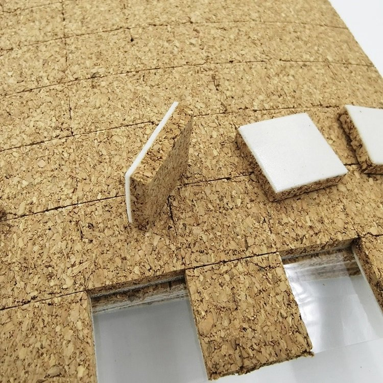 Durable Cork Pad with Self Adhesive Rubber for Glass Protection