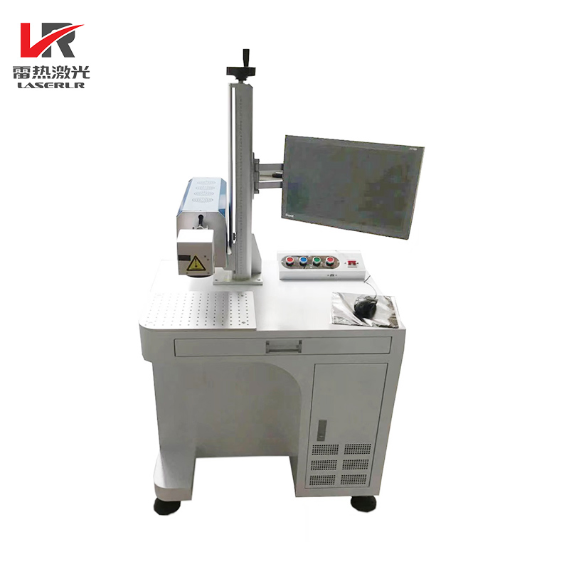 Desktop Cabinet Type 20W 30W 100W CO2 Online High Speed Metal Fiber Laser Marking Machine