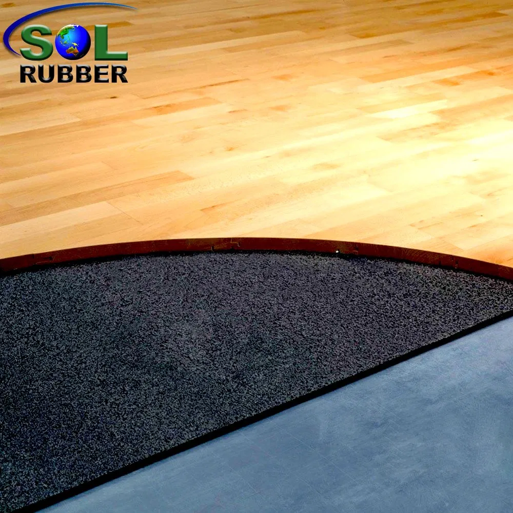 Sound Insulation Vibration Damping Processing Rubber Mat Roll for Building Flooring Material