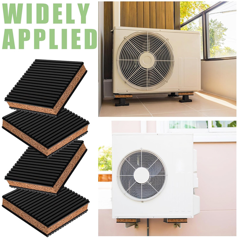 Anti Vibration Rubber Cork Vibration Isolation Pads Washing Machine Absorbing Mats