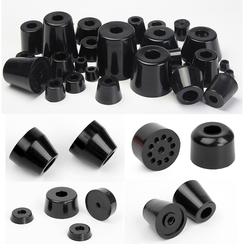 Round Rubber Foot Pad Furniture Table and Chair Chassis Instrument Heightening Machine Foot Anti-Slip Shock Absorption Pad