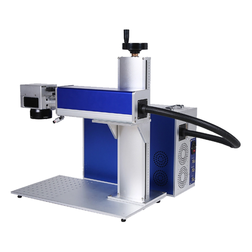 30W/50W Fiber Laser Marking Machine for Metal Leather &amp; Acrylic Air Cooled Supports Ai Dxf Dst Home Use