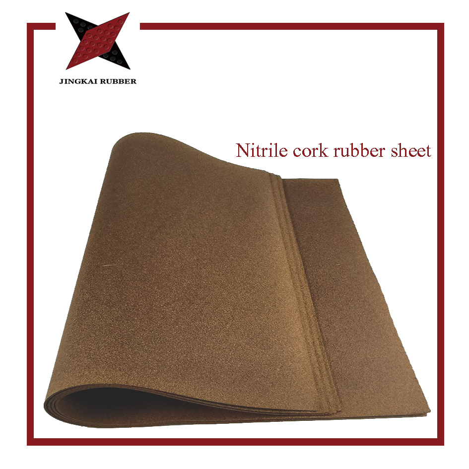 Oil Resistant Wood Rubber, Shockproof and Wear-Resistant Sealing, Nitrile Cork Rubber Sheet